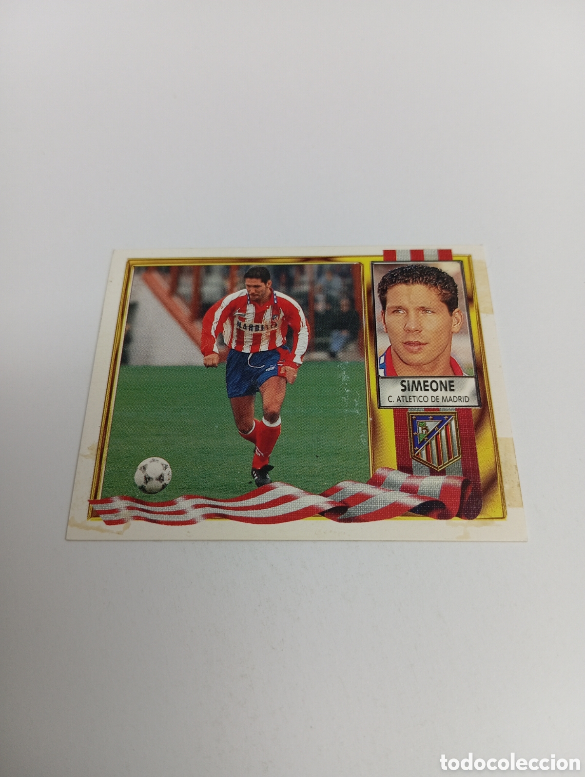 Cromos de F&uacute;tbol: SIMEONE Atl&eacute;tico de Madrid Liga Este 1995 1996 NUEVO SIN PEGAR PANINI 95 96