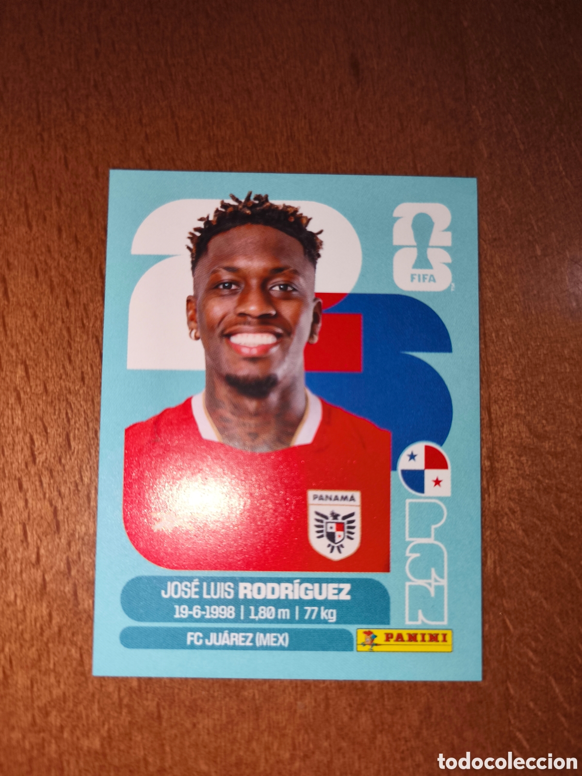 Cromos de F&uacute;tbol: PAN19 Jos&eacute; Luis Rodr&iacute;guez Fifa World Cup 2026 Panam&aacute;