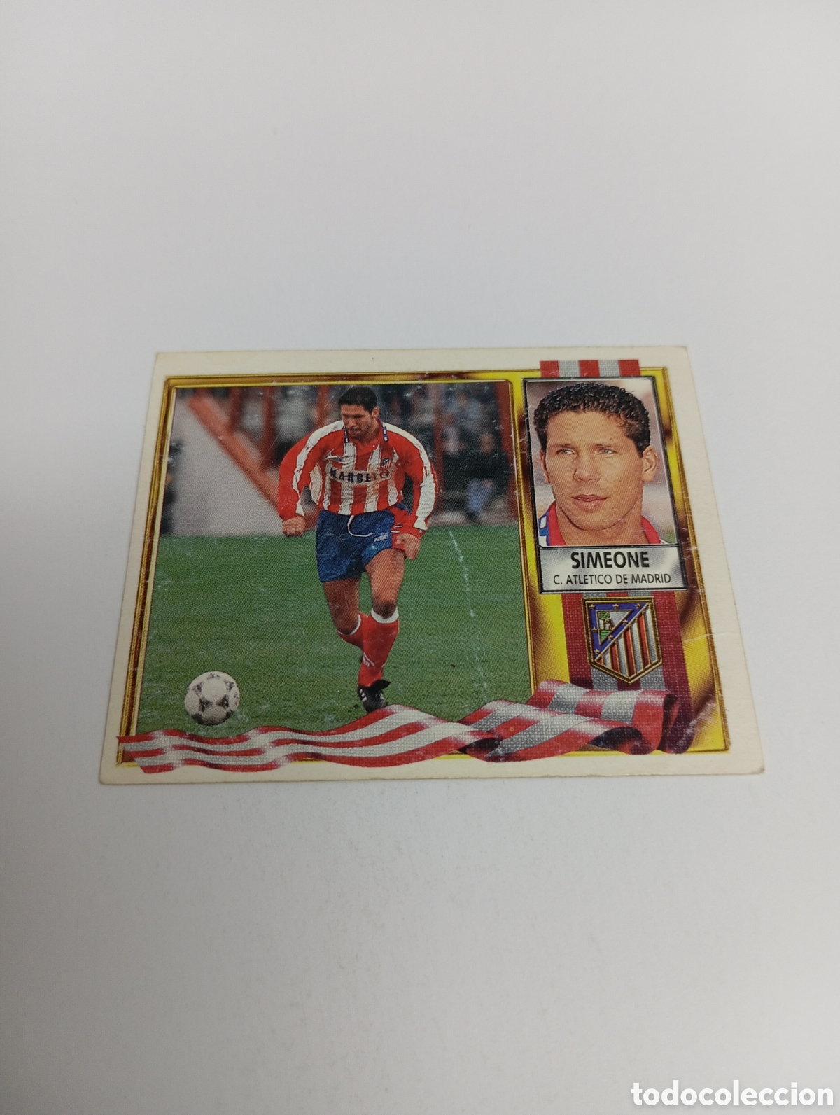 Cromos de F&uacute;tbol: SIMEONE Atl&eacute;tico de Madrid Liga Este 1995 1996 NUEVO SIN PEGAR PANINI 95 96