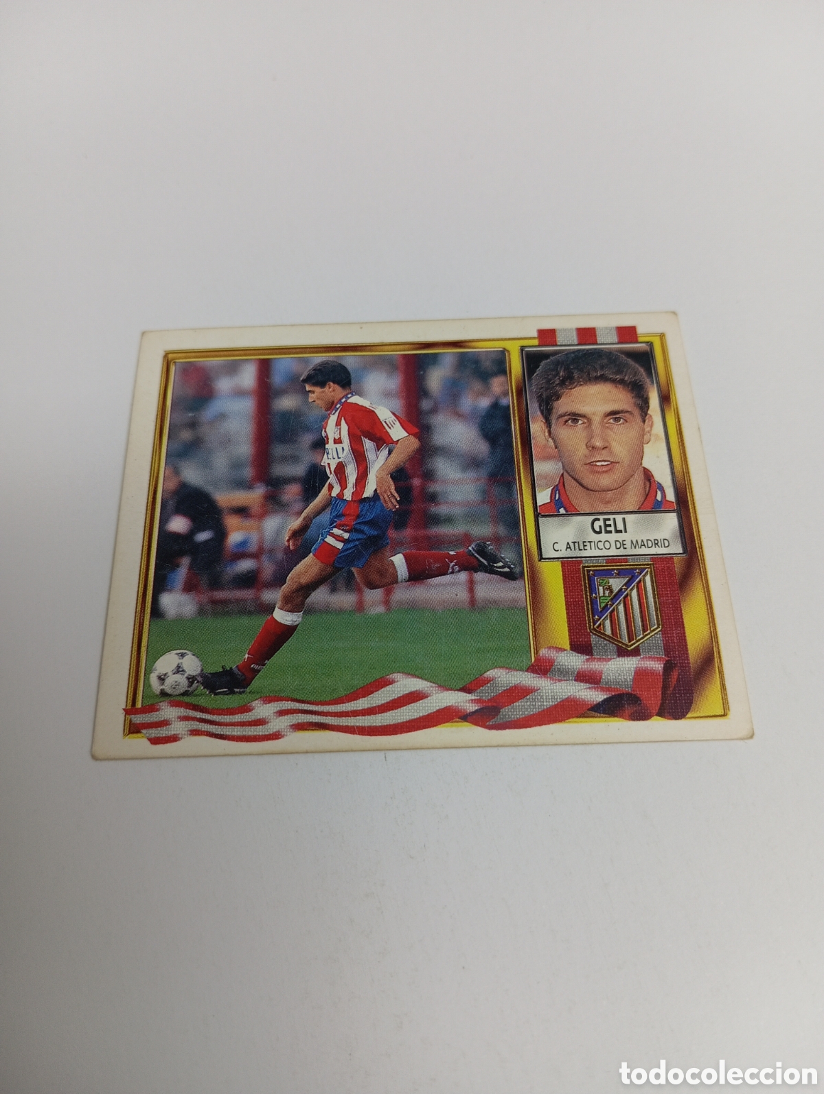 Cromos de F&uacute;tbol: GELI Atl&eacute;tico de Madrid Liga Este 1995 1996 NUEVO SIN PEGAR PANINI 95 96