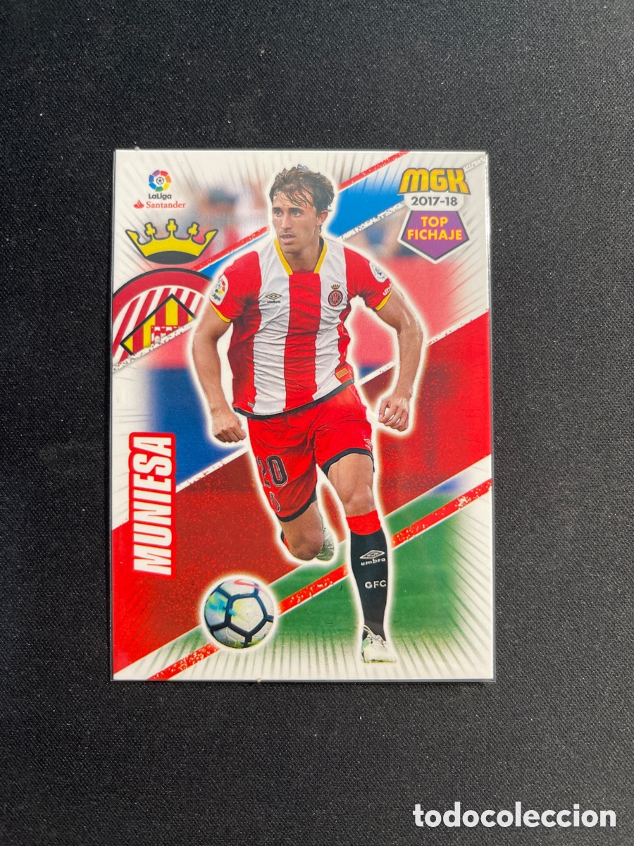 Cromos de F&uacute;tbol: Muniesa 289 Girona Top Fichaje Megacracks 2017 2018 17 18 Panini
