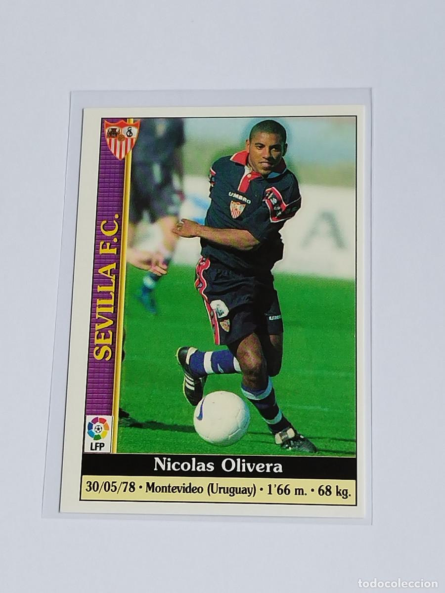 Cromos de F&uacute;tbol: OLIVERA #340 SEVILLA FC - MUNDICROMO LAS FICHAS DE LA LIGA 1999 2000 - MC 99 00 CROMO FUTBOL