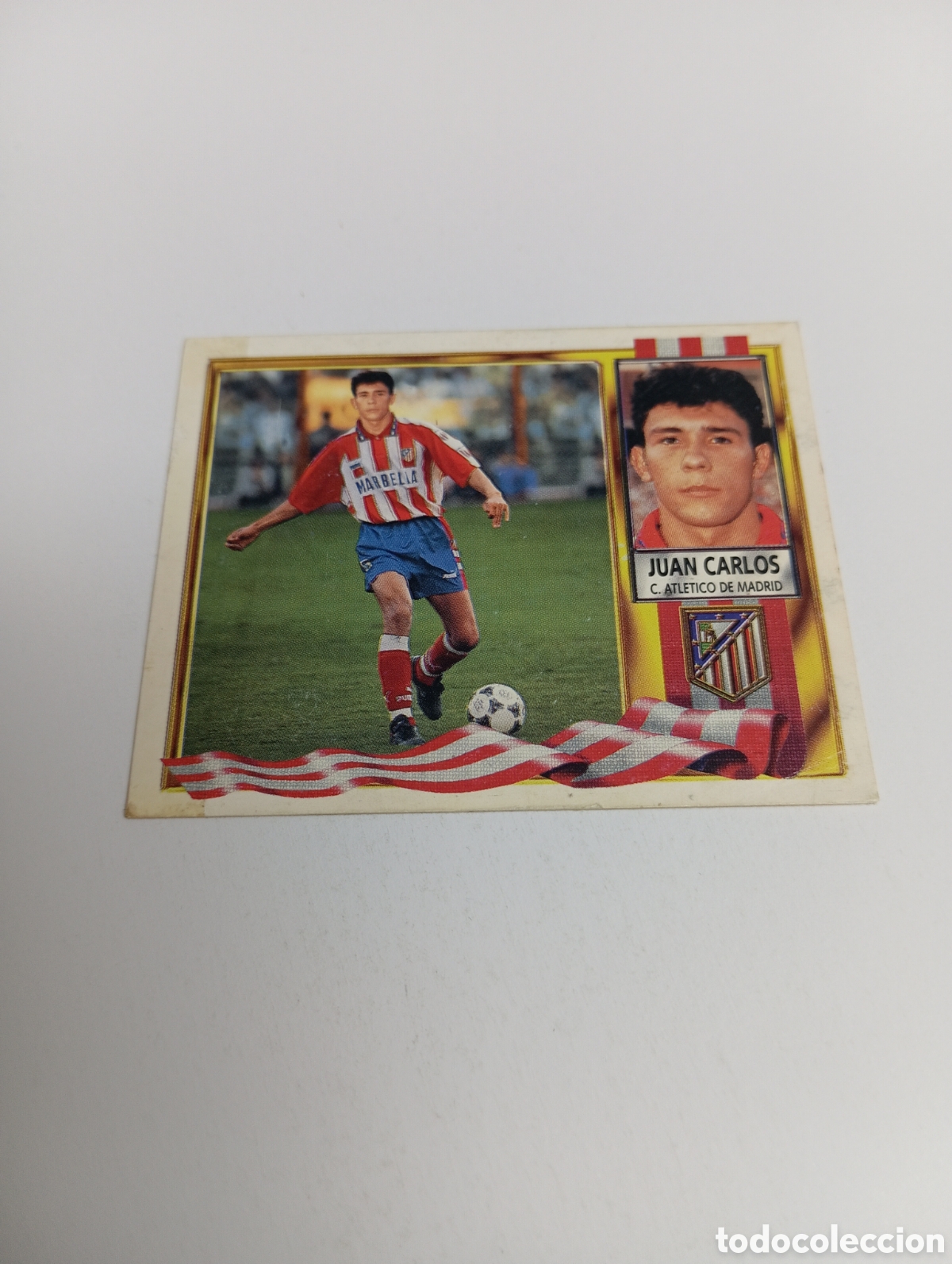 Cromos de F&uacute;tbol: JUAN CARLOS COLOCA Atl&eacute;tico de Madrid Liga Este 1995 1996 NUEVO SIN PEGAR PANINI 95 96