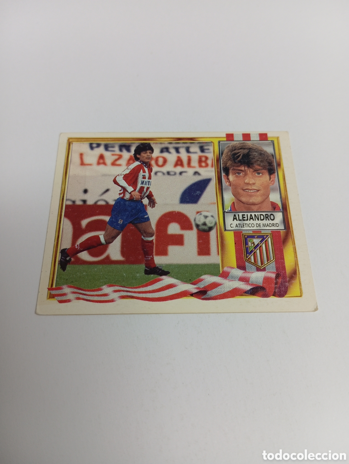 Cromos de F&uacute;tbol: ALEJANDRO BAJA Atl&eacute;tico de Madrid Liga Este 1995 1996 NUEVO SIN PEGAR PANINI 95 96