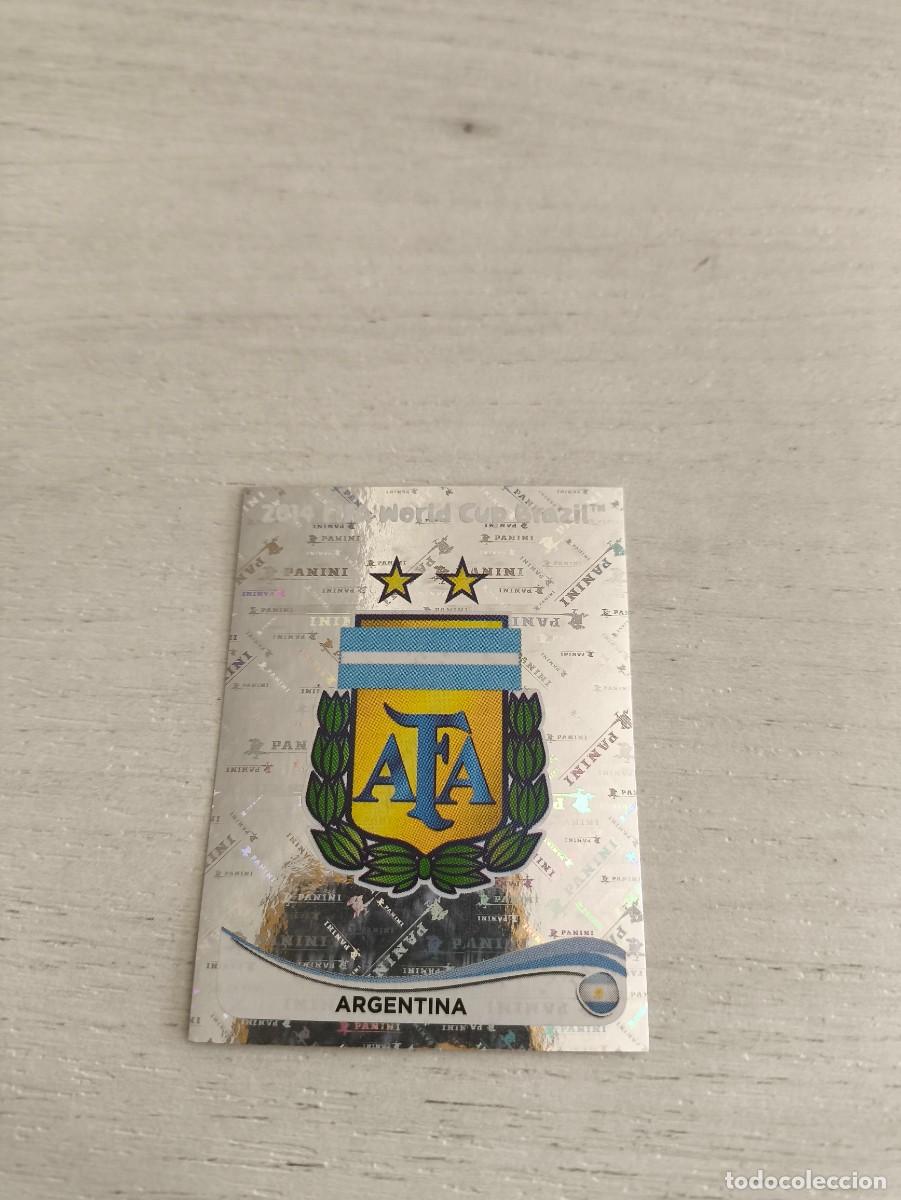 Cromos de F&uacute;tbol: 412 ESCUDO EMBLEMA ARGENTINA PANINI FIFA MUNDIAL WORLD CUP BRASIL 2014 NO LIGA ESTE