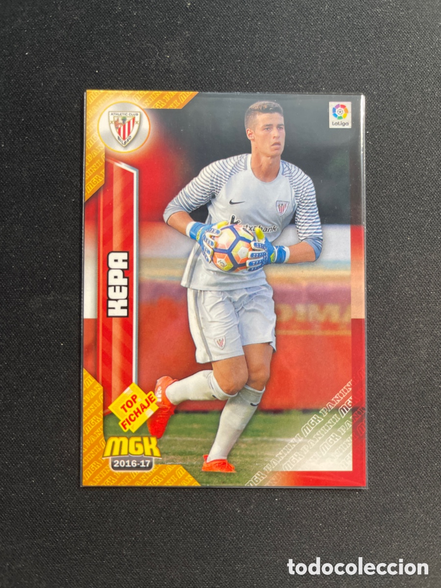 Cromos de F&uacute;tbol: Kepa 49 Athletic Club de Bilbao Top Fichaje Megacracks 2016 2017 16 17 Panini
