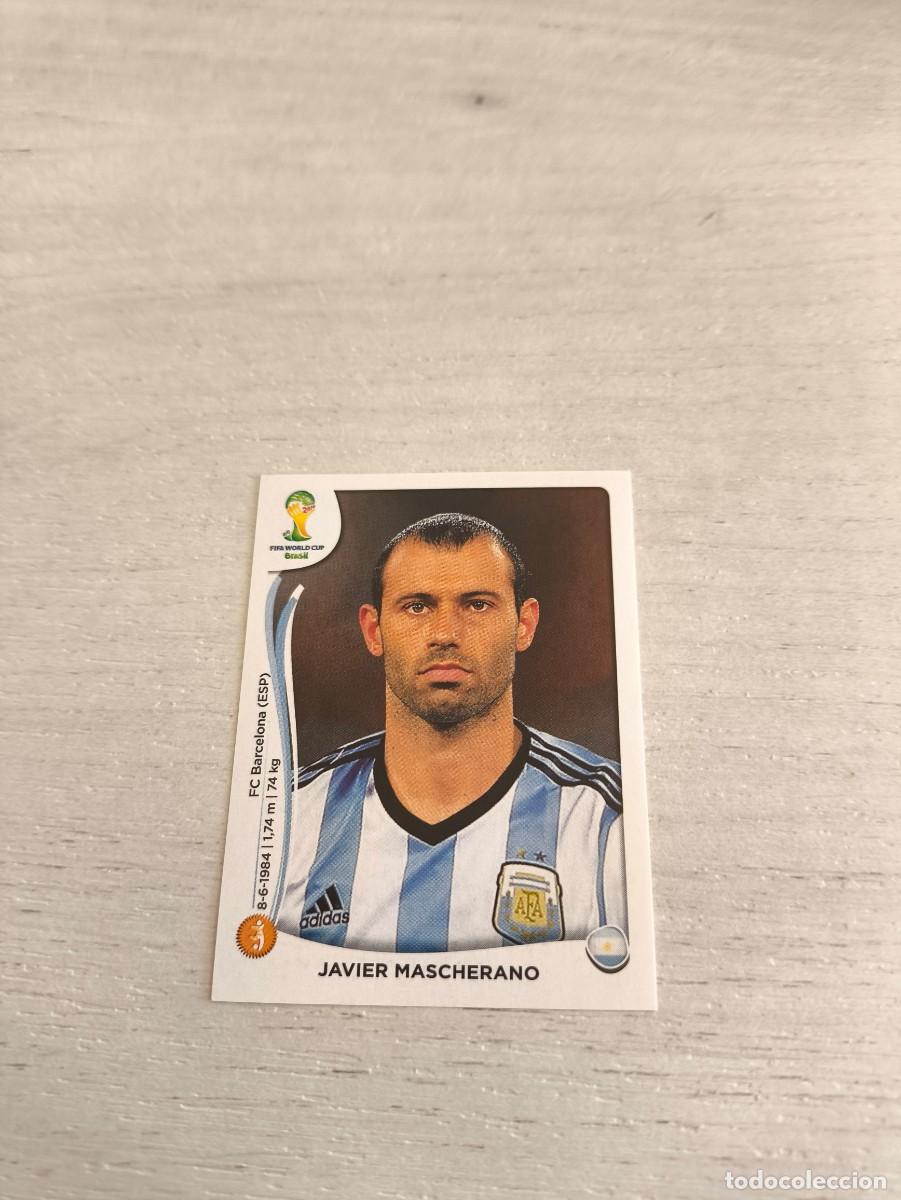 Cromos de F&uacute;tbol: 421 Javier Mascherano ARGENTINA PANINI FIFA MUNDIAL WORLD CUP BRASIL 2014 NO LIGA ESTE