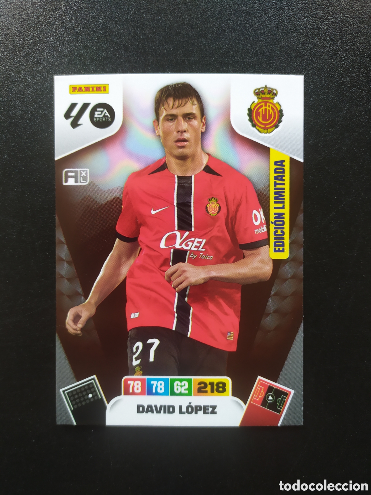Cromos de F&uacute;tbol: Adrenalyn 2025 2026 25 26 panini David L&oacute;pez edici&oacute;n limitada Mallorca