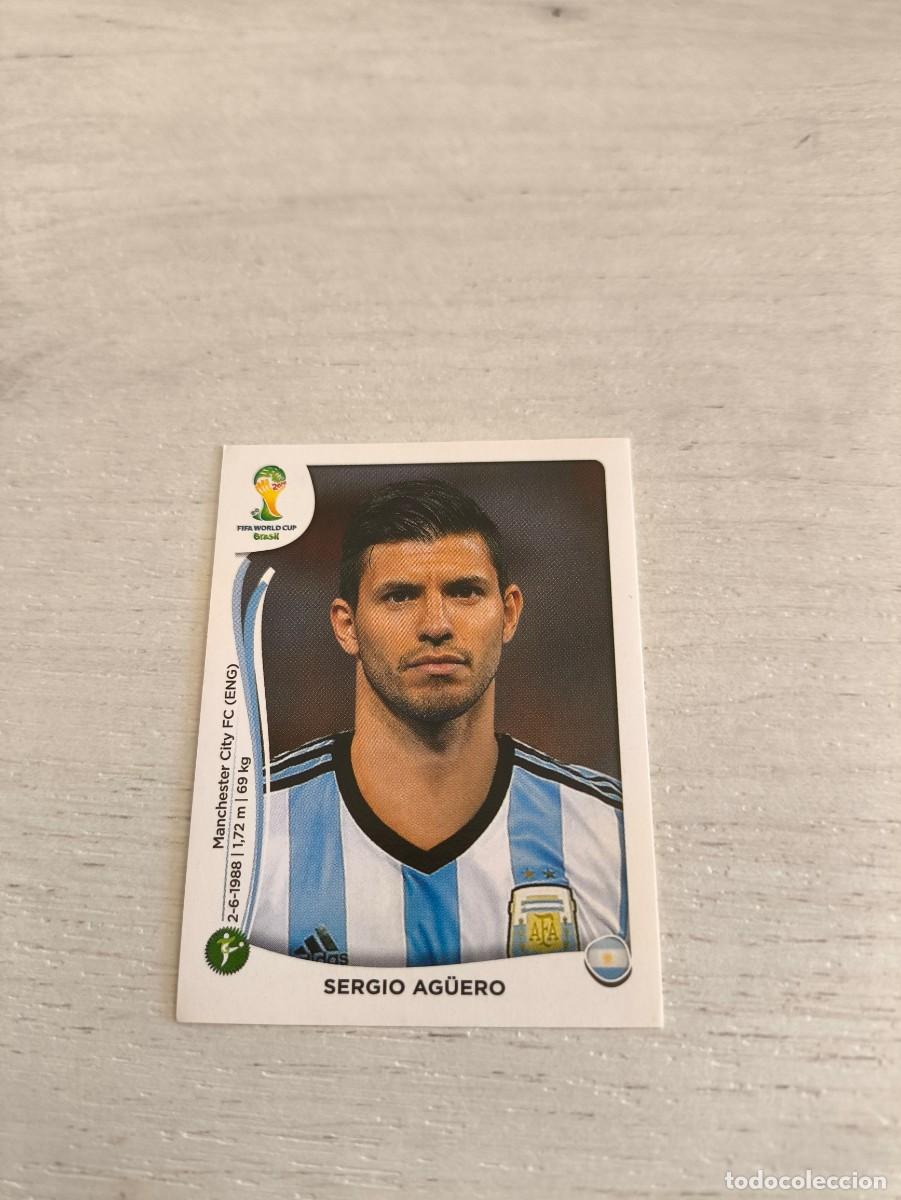 Cartes &agrave; collectionner de Football: 428 Sergio Ag&uuml;ero ARGENTINA PANINI FIFA MUNDIAL WORLD CUP BRASIL 2014 NO LIGA ESTE