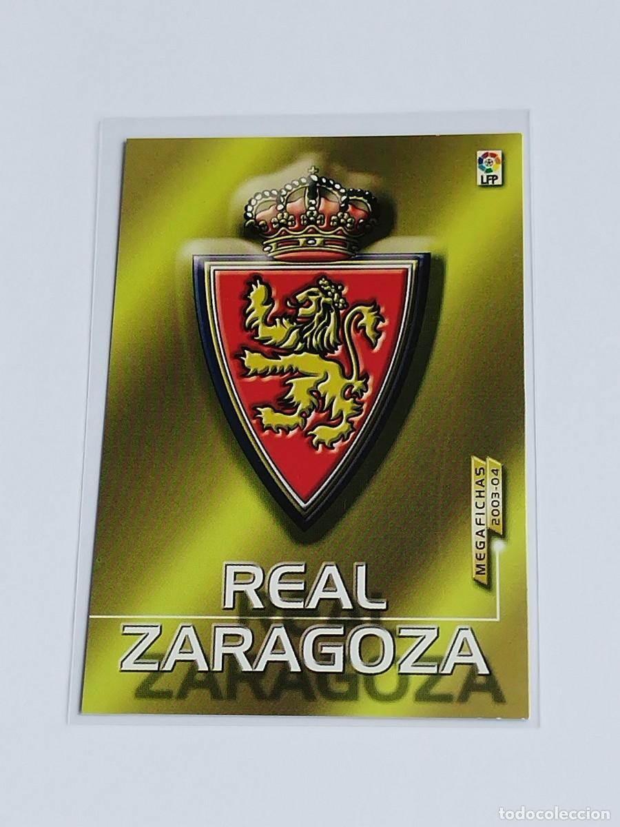Cartes &agrave; collectionner de Football: ESCUDO REAL ZARAGOZA #343 - PANINI MEGACRACKS LA LIGA 2003 2004 - MEGAFICHAS 03 04 CROMO