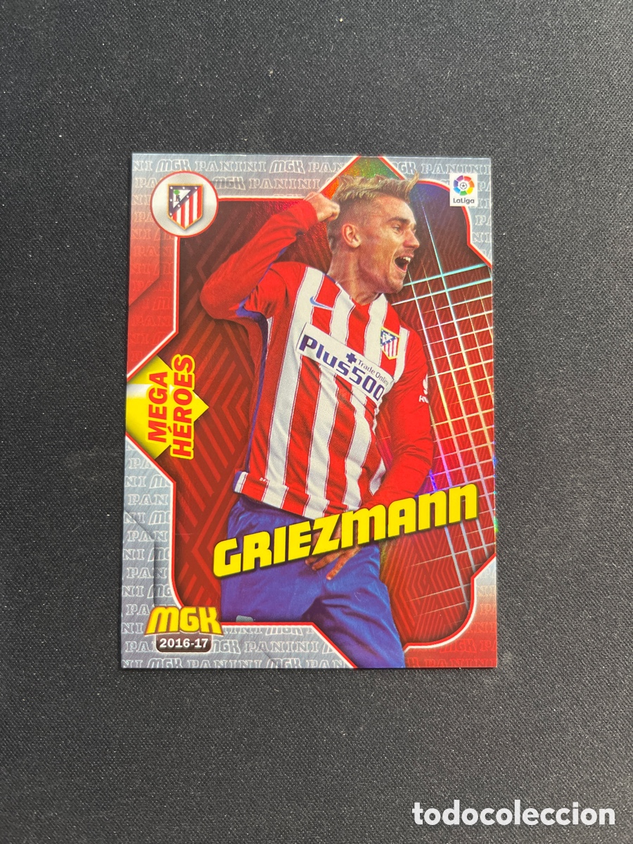 Cartes &agrave; collectionner de Football: Griezmann 80 Atletico de Madrid Mega Heroes Megacracks 2016 2017 16 17 Panini
