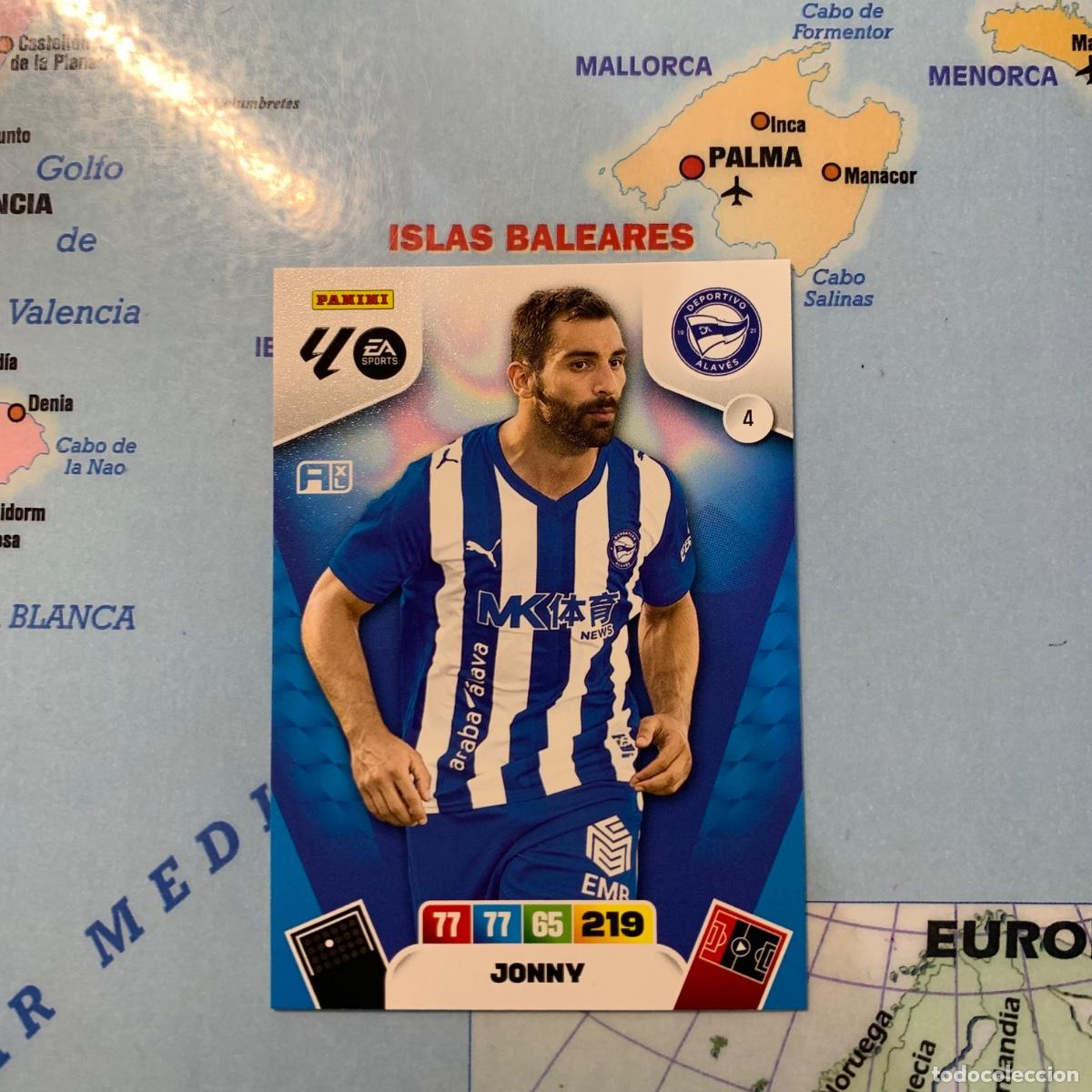 Fu&szlig;ball-Sticker: Jonny n&uacute;mero 4 del Alav&eacute;s cromo adrenalyn XL 25-26 2025-2026