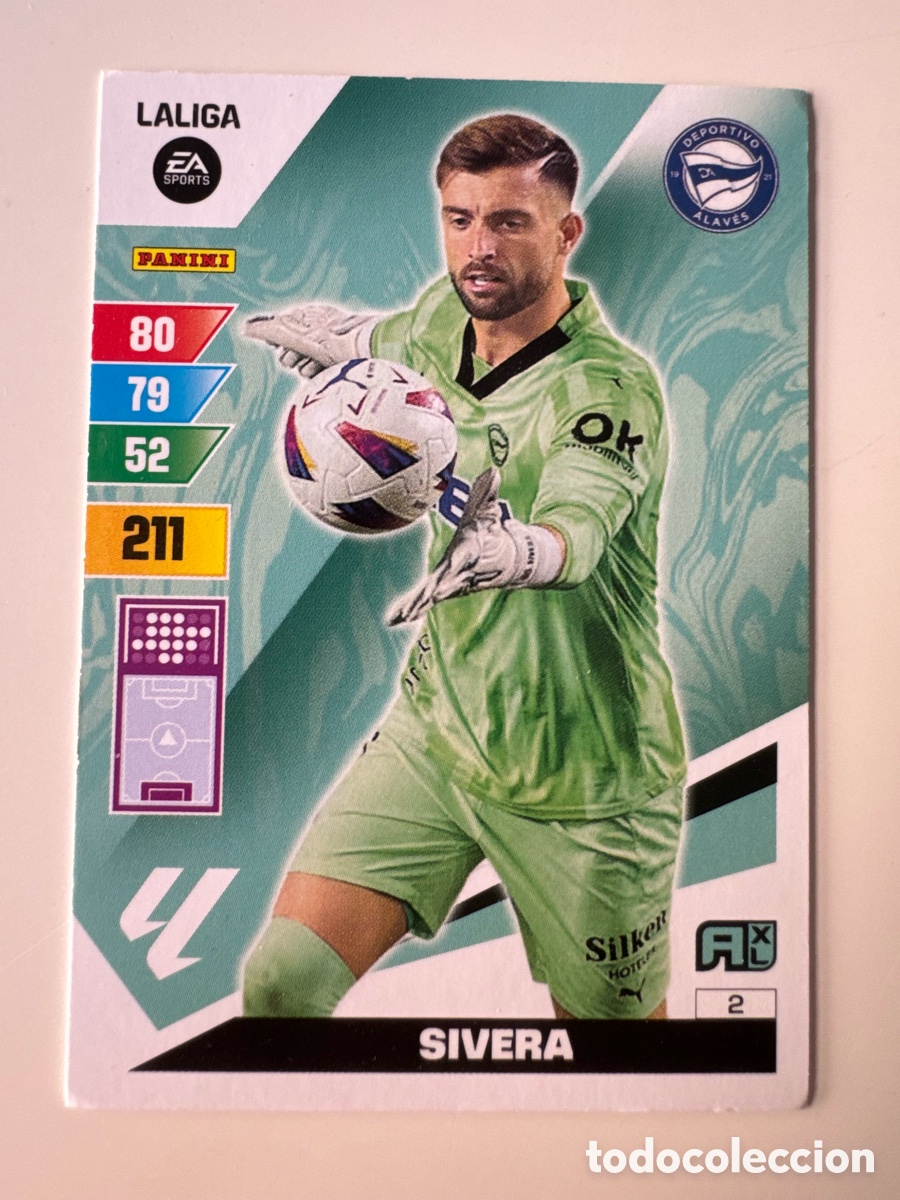 Football Stickers: PANINI ADRENALYN XL La Liga 2023 2024 23 24 Antonio Sivera Deportivo Alav&eacute;s N&ordm;2
