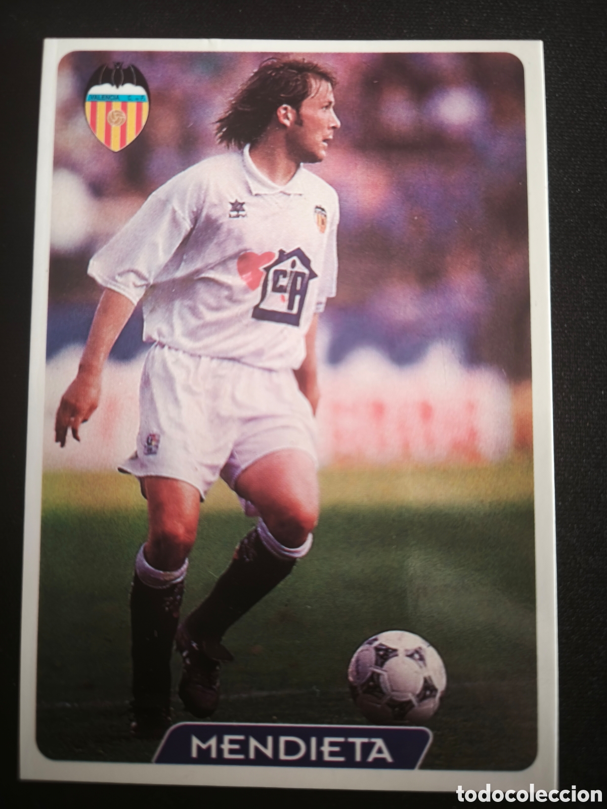 Football Stickers: 172 Mendieta Valencia LAS FICHAS DE LA LIGA MUNDICROMO 1995 1996 95 96