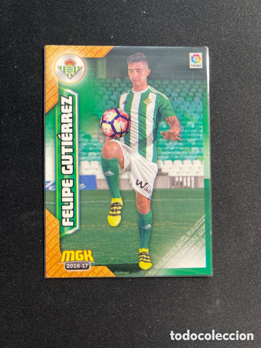 Cromos de Futebol: Felipe Gutierrez 121 Real Betis Megacracks 2016 2017 16 17 Panini
