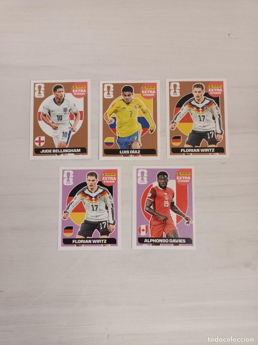 Cromos de F&uacute;tbol: 5 Extra Stickers Mundial 2026. Panini