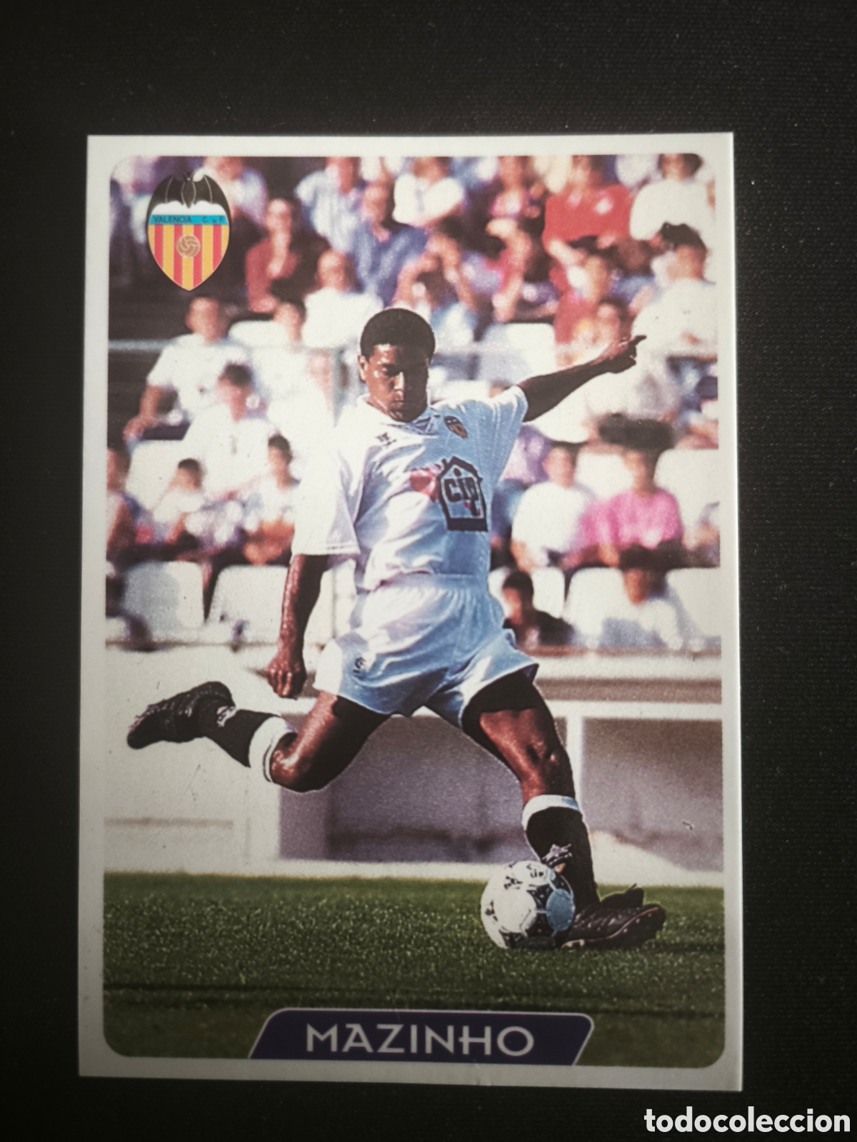 Cromos de F&uacute;tbol: 174 Mazinho Valencia LAS FICHAS DE LA LIGA MUNDICROMO 1995 1996 95 96