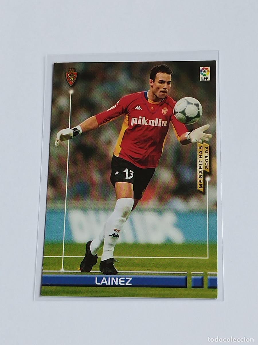 Cromos de F&uacute;tbol: L&Aacute;INEZ ERROR #344 REAL ZARAGOZA - PANINI MEGACRACKS LA LIGA 2003 2004 - MEGAFICHAS 03 04 CROMO