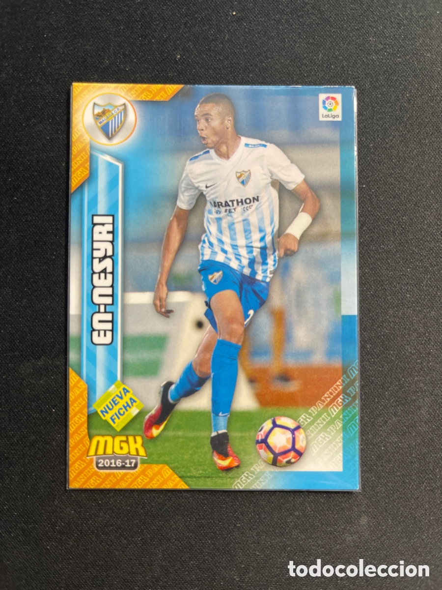 Cromos de F&uacute;tbol: En-Nesyri 369 Bis Malaga Nueva Ficha Megacracks 2016 2017 16 17 Panini