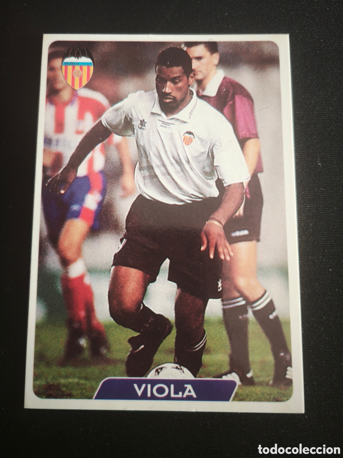 Cromos de F&uacute;tbol: 179 Viola Valencia LAS FICHAS DE LA LIGA MUNDICROMO 1995 1996 95 96