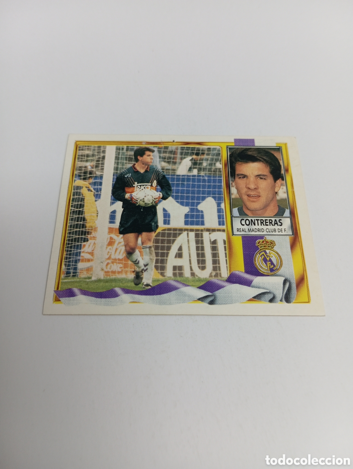 Cromos de F&uacute;tbol: CONTRERAS Real Madrid Liga Este 1995 1996 NUEVO SIN PEGAR PANINI 95 96