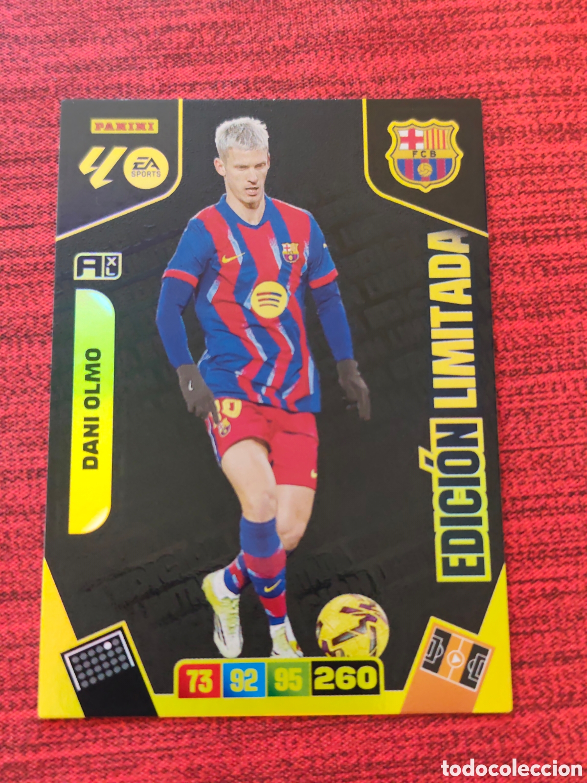 Cromos de F&uacute;tbol: EDICI&Oacute;N LIMITADA DANI OLMO FC BARCELONA ADRENALYN XL 25 26