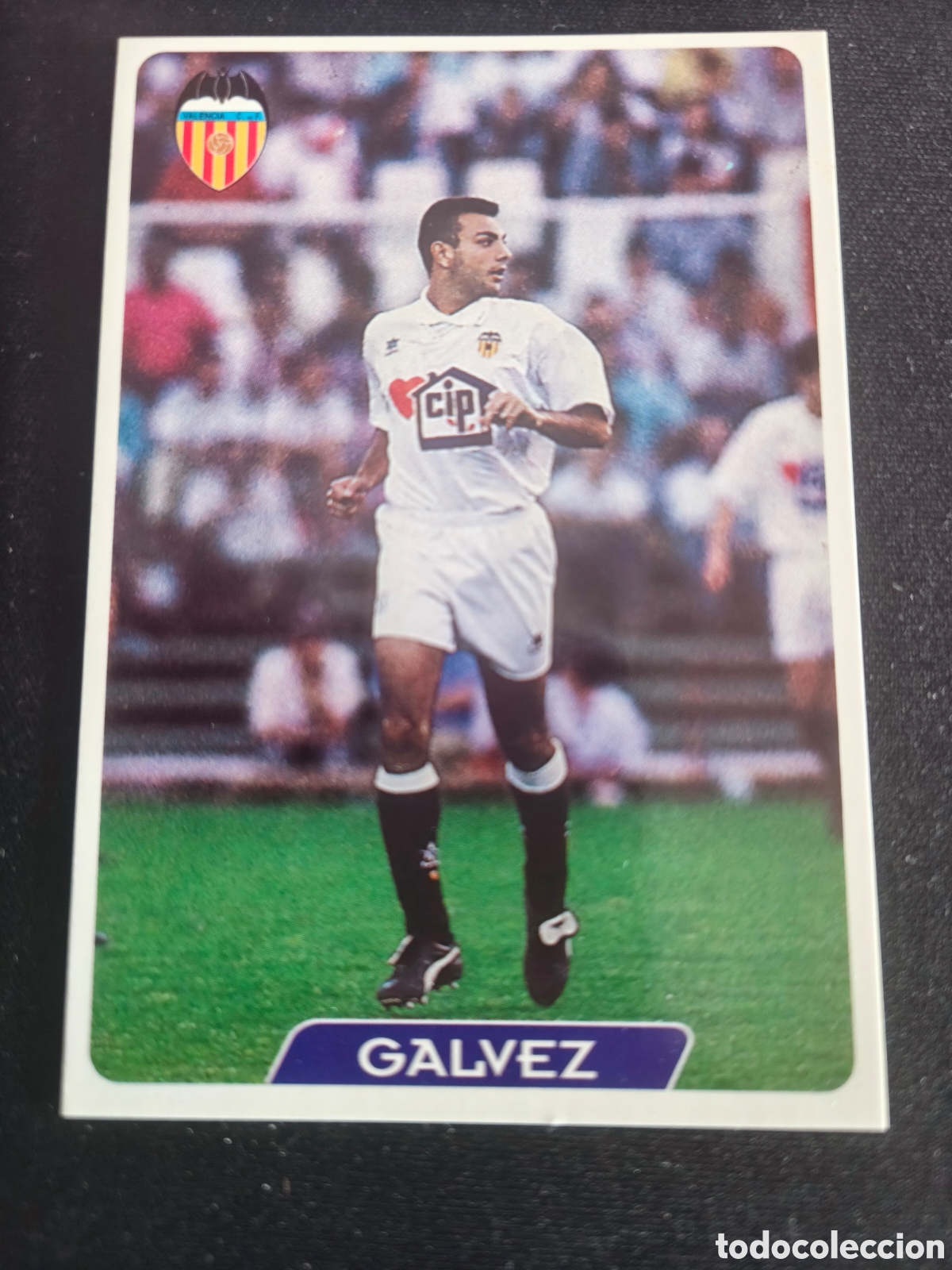 Cromos de F&uacute;tbol: 180 Galvez Valencia LAS FICHAS DE LA LIGA MUNDICROMO 1995 1996 95 96