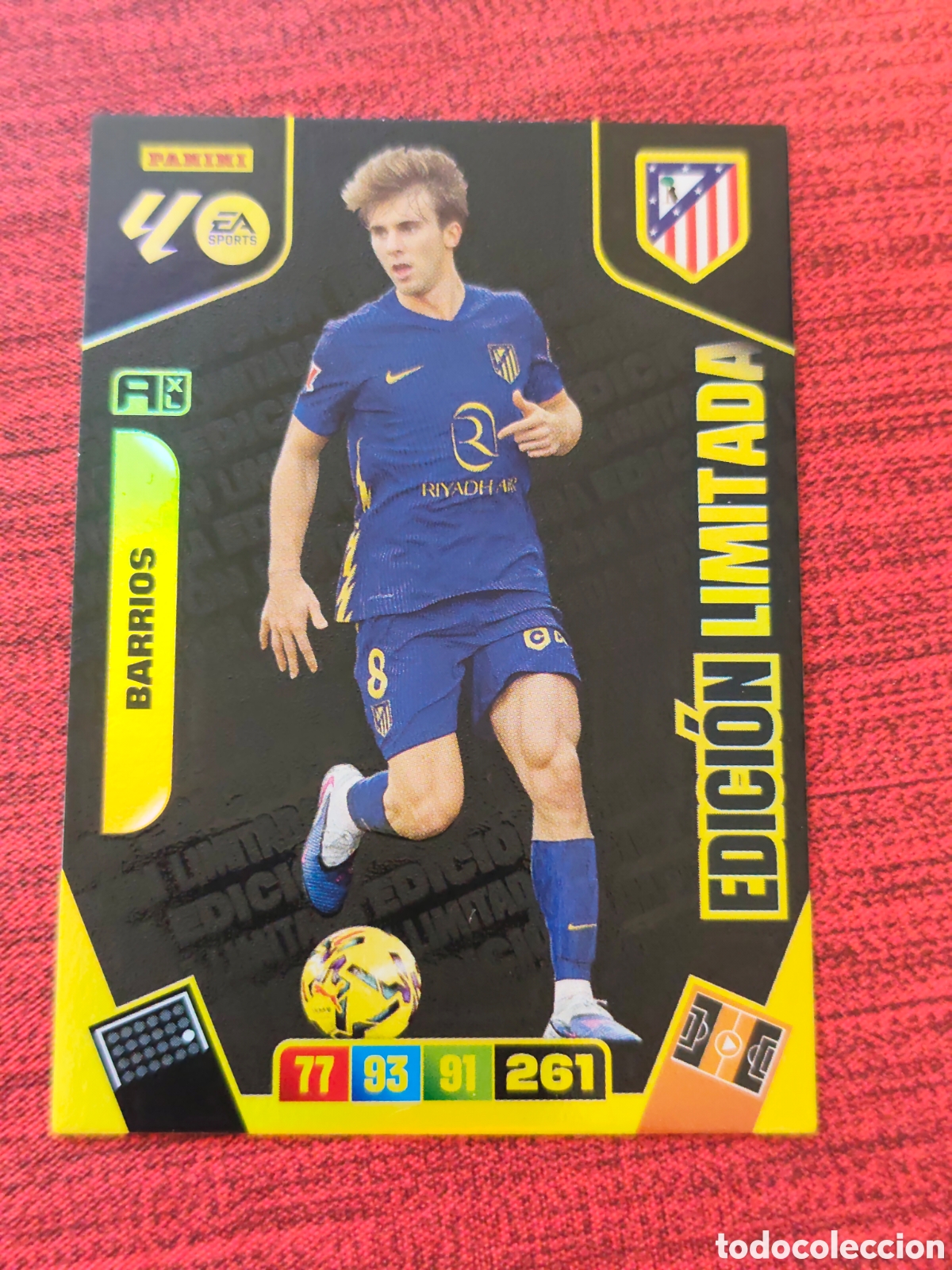 Cromos de F&uacute;tbol: EDICI&Oacute;N LIMITADA BARRIOS ATL&Eacute;TICO MADRID ADRENALYN XL 25 26