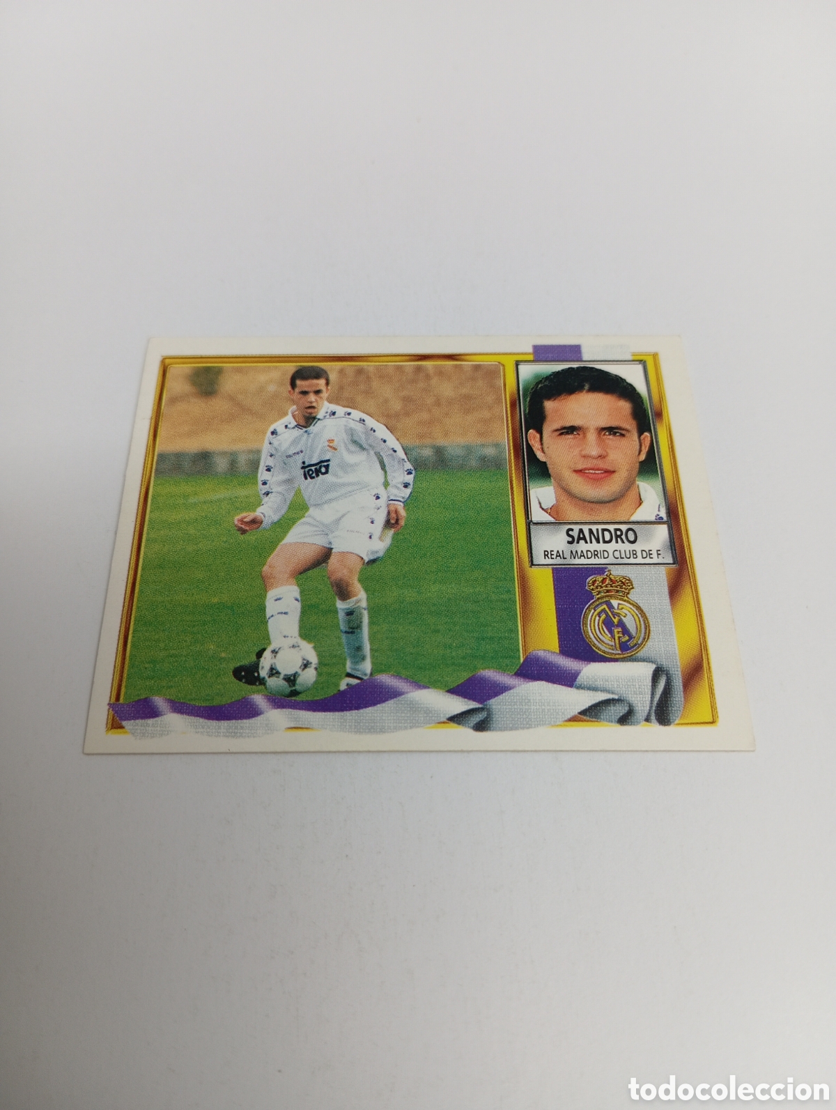 Cromos de F&uacute;tbol: SANDRO Real Madrid Liga Este 1995 1996 NUEVO SIN PEGAR PANINI 95 96