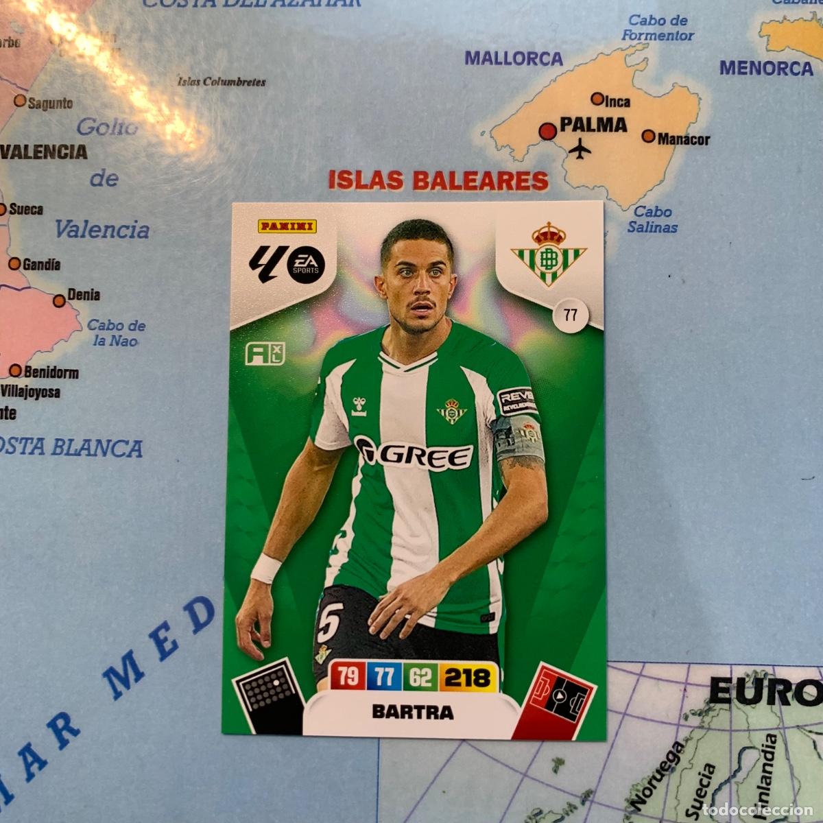 Cromos de F&uacute;tbol: Bartra n&uacute;mero 77 del Betis cromo adrenalyn XL 25-26 2025-2026