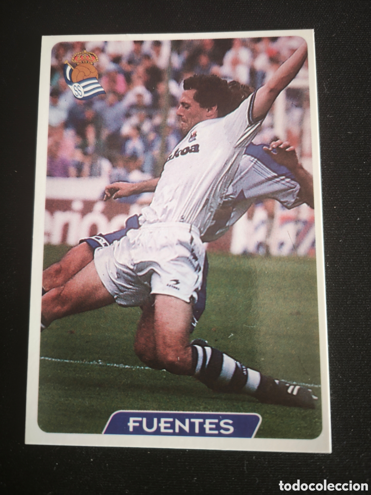 Cromos de F&uacute;tbol: 186 Fuentes Real Sociedad LAS FICHAS DE LA LIGA MUNDICROMO 1995 1996 95 96