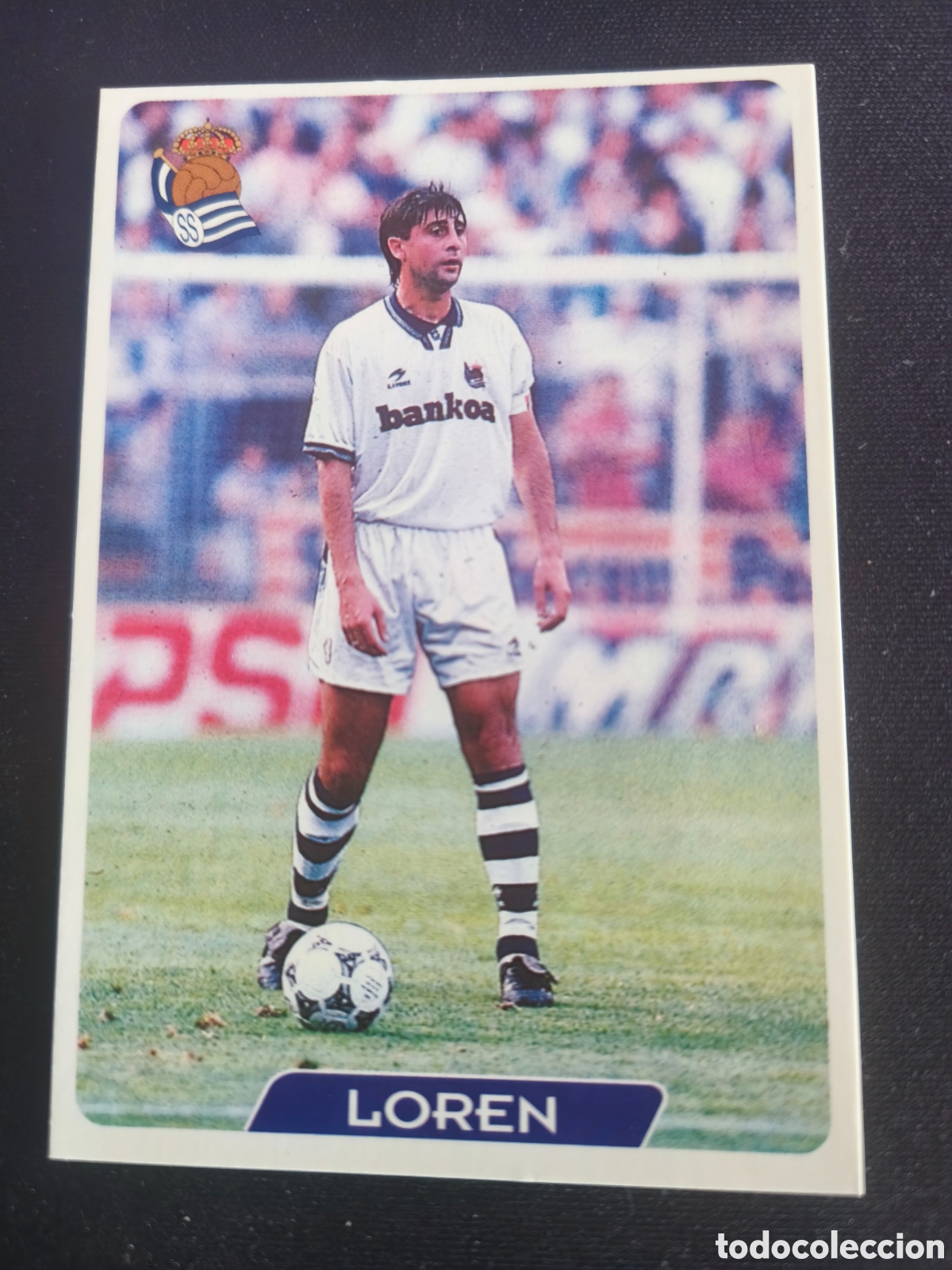 Cromos de F&uacute;tbol: 188 Loren Real Sociedad LAS FICHAS DE LA LIGA MUNDICROMO 1995 1996 95 96