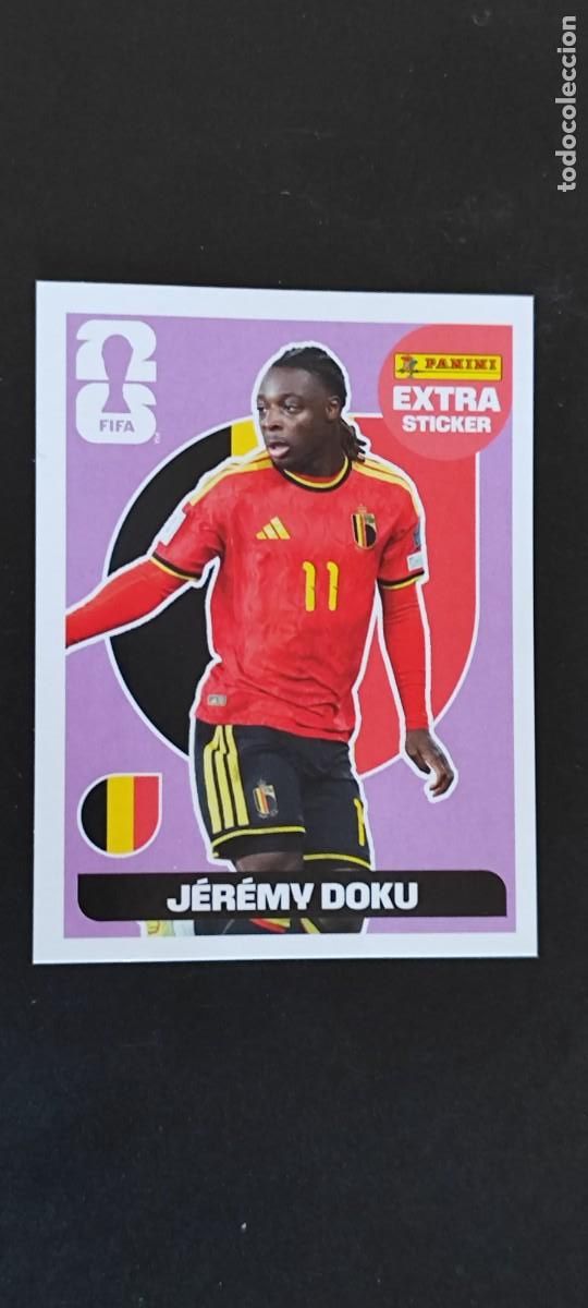 Cromos de F&uacute;tbol: FIFA WORLD CUP 2026 STICKER ( EXTRA STICKER) DOKU BELGICA # PANINI