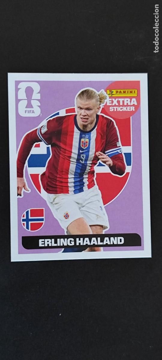 Cromos de F&uacute;tbol: FIFA WORLD CUP 2026 STICKER ( EXTRA STICKER) HAALAND NORUEGA # PANINI