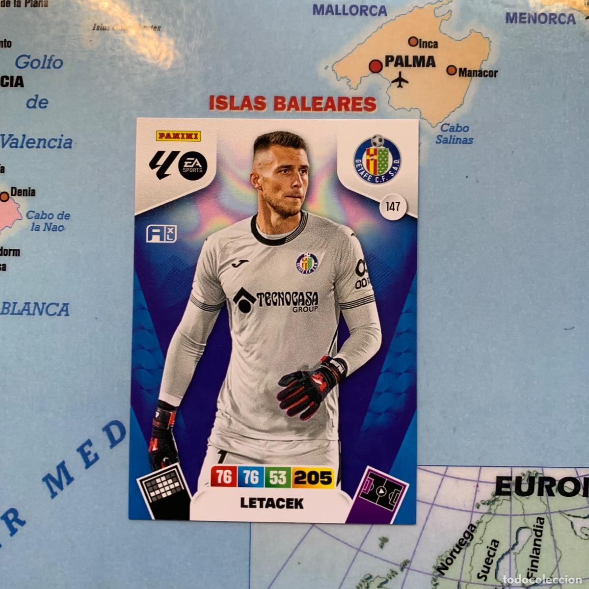 Fu&szlig;ball-Sticker: Letacek n&uacute;mero 147 del Getafe cromo adrenalyn XL 25-26 2025-2026