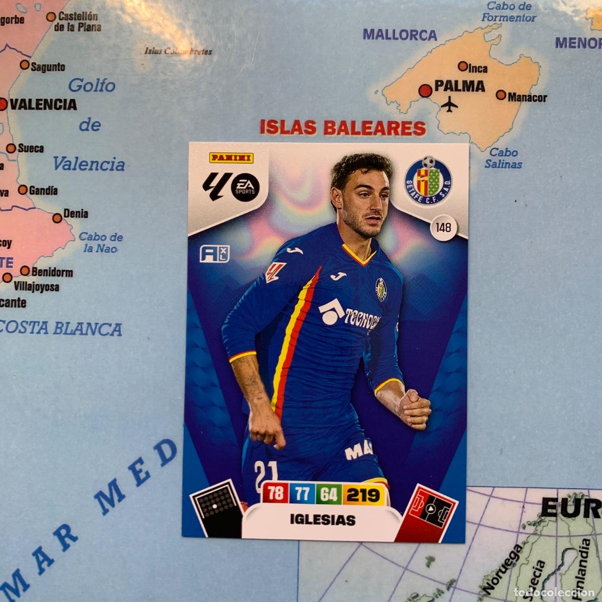 Fu&szlig;ball-Sticker: Iglesias n&uacute;mero 148 del Getafe cromo adrenalyn XL 25-26 2025-2026