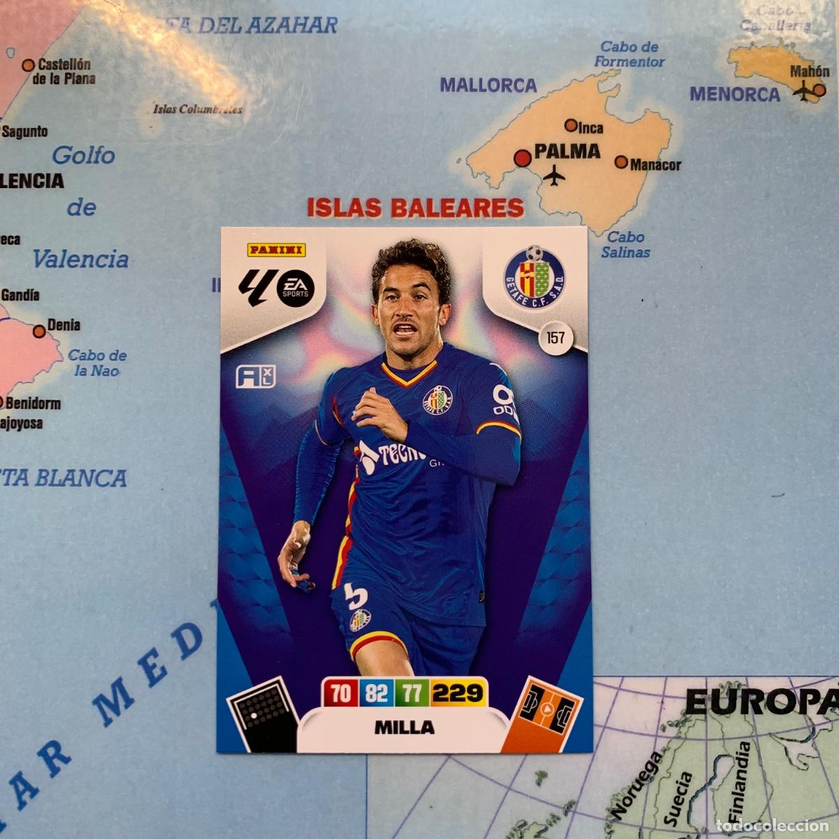 Fu&szlig;ball-Sticker: Milla n&uacute;mero 157 del Getafe cromo adrenalyn XL 25-26 2025-2026