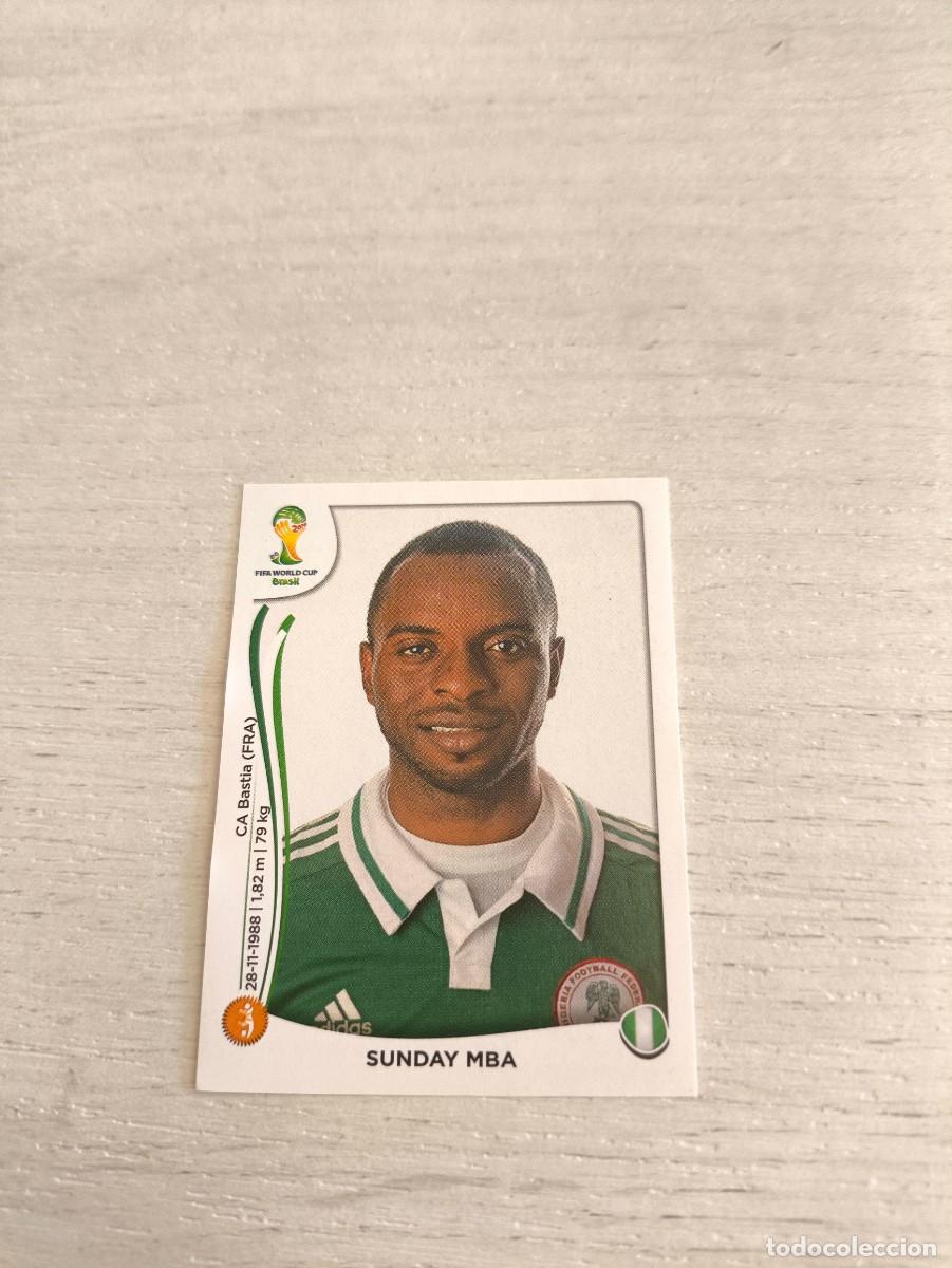 Cromos de F&uacute;tbol: 481 Sunday Mba NIGERIA PANINI FIFA MUNDIAL WORLD CUP BRASIL 2014 NO LIGA ESTE