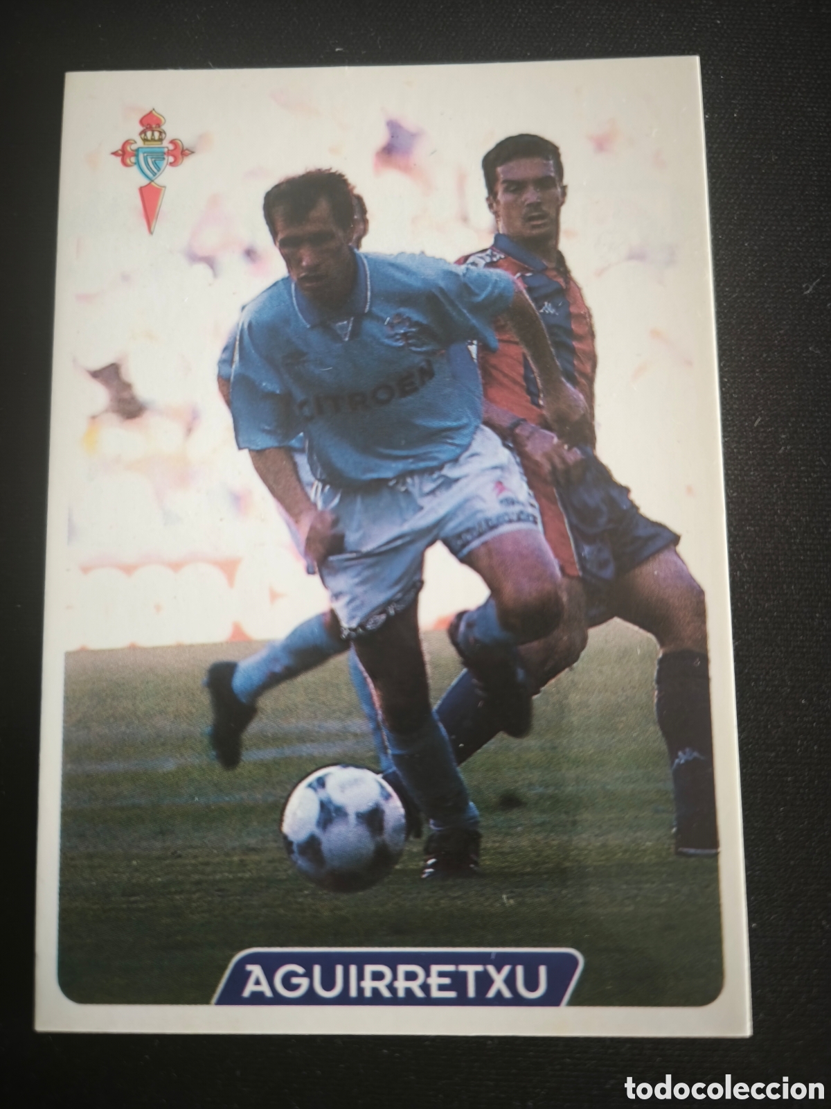 Cromos de F&uacute;tbol: 228 Aguirretxu Celta LAS FICHAS DE LA LIGA MUNDICROMO 1995 1996 95 96