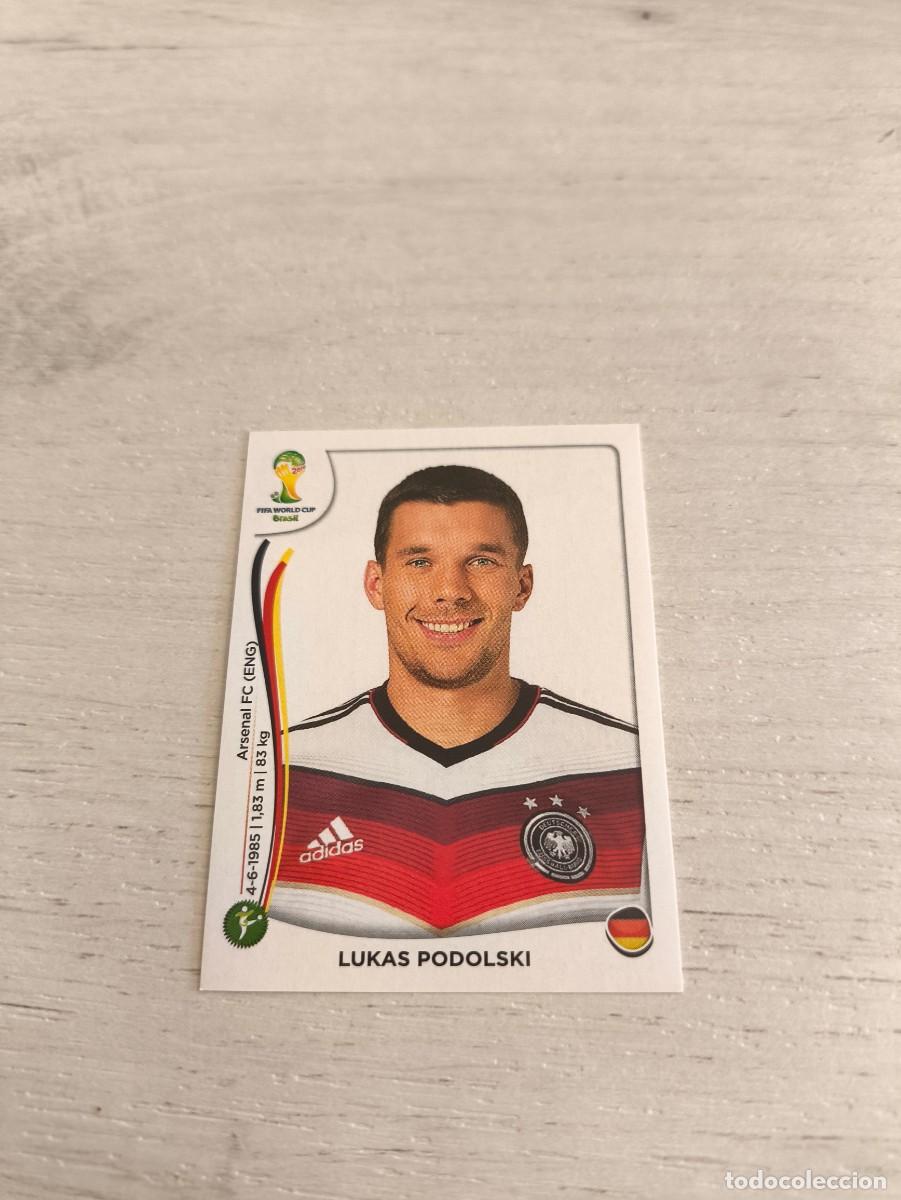 Cromos de F&uacute;tbol: 504 Lukas Podolski ALEMANIA PANINI FIFA MUNDIAL WORLD CUP BRASIL 2014 NO LIGA ESTE