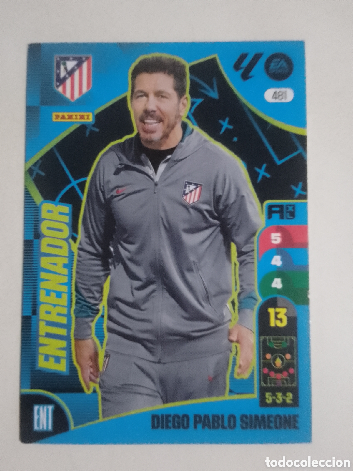 Cromos de F&uacute;tbol: Adrenalyn XL 2024-25 n&deg; 481 Diego Pablo Simeone &bull; Atl&eacute;tico de Madrid.