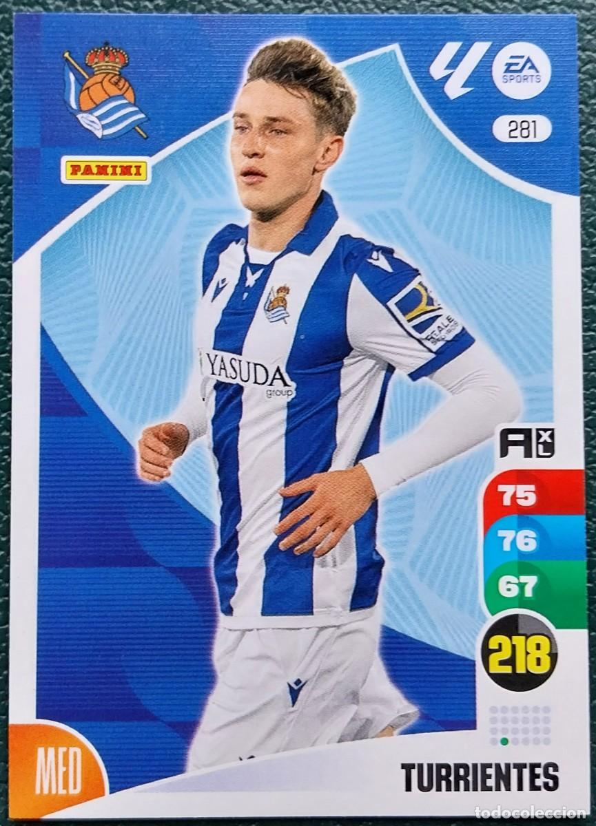 Cartes &agrave; collectionner de Football: 281 TURRIENTES REAL SOCIEDAD FICHAS ALBUM ADRENALYN XL 2024 2025 24 25