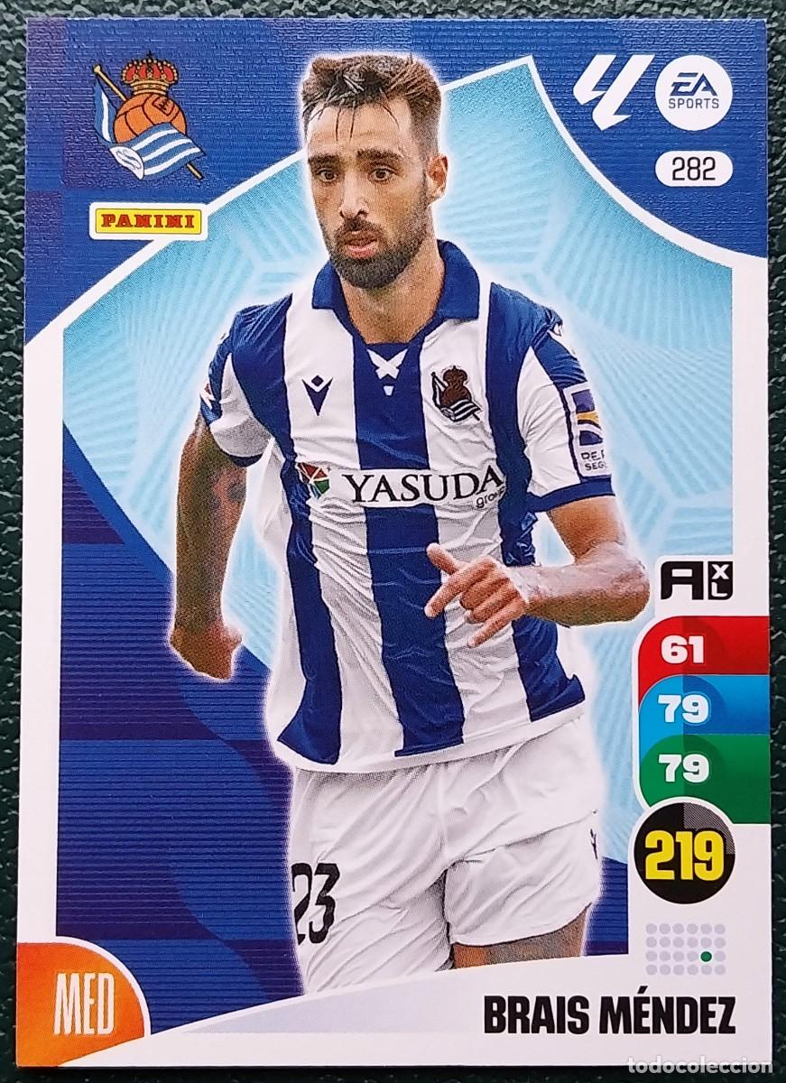 Cromos de F&uacute;tbol: 282 BRAIS MENDEZ REAL SOCIEDAD FICHAS ALBUM ADRENALYN XL 2024 2025 24 25