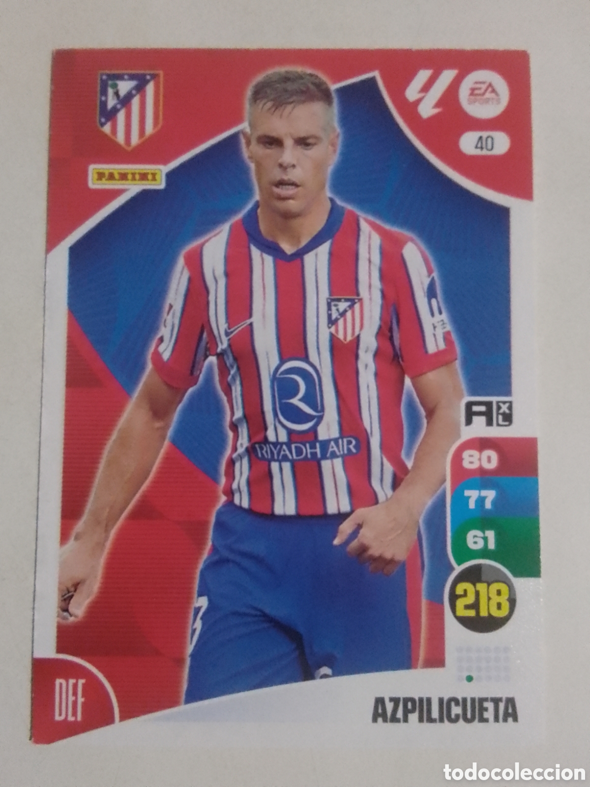 Cromos de F&uacute;tbol: Adrenalyn XL 2024-25 n&deg; 40 Azpilicueta &bull; Atl&eacute;tico de Madrid.