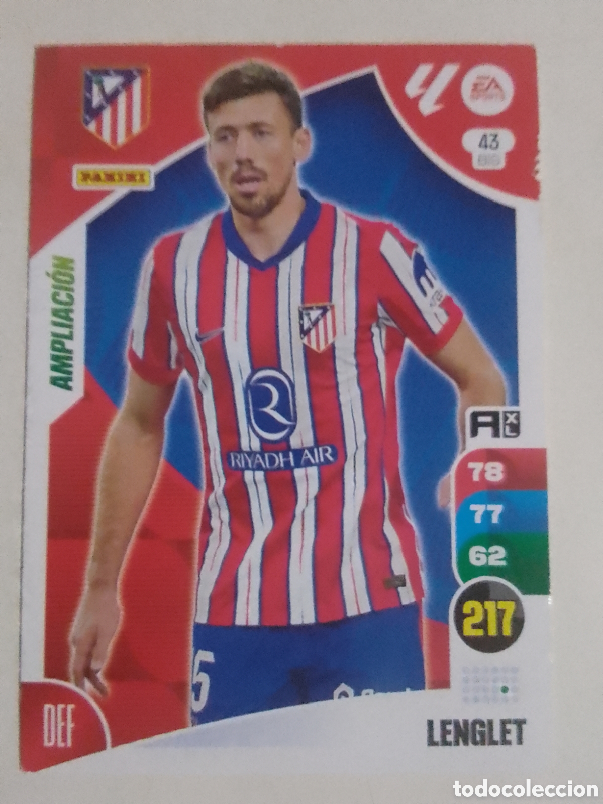 Cromos de F&uacute;tbol: Adrenalyn XL 2024-25 n&deg; 43 BIS Lenglet &bull; Atl&eacute;tico de Madrid. AMPLIACI&Oacute;N.