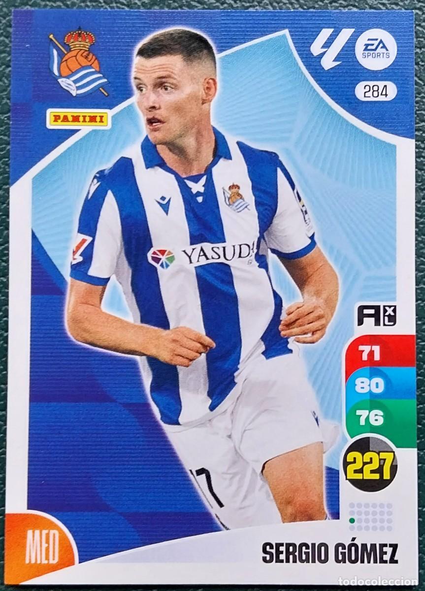 Cromos de F&uacute;tbol: 284 SERGIO GOMEZ REAL SOCIEDAD FICHAS ALBUM ADRENALYN XL 2024 2025 24 25
