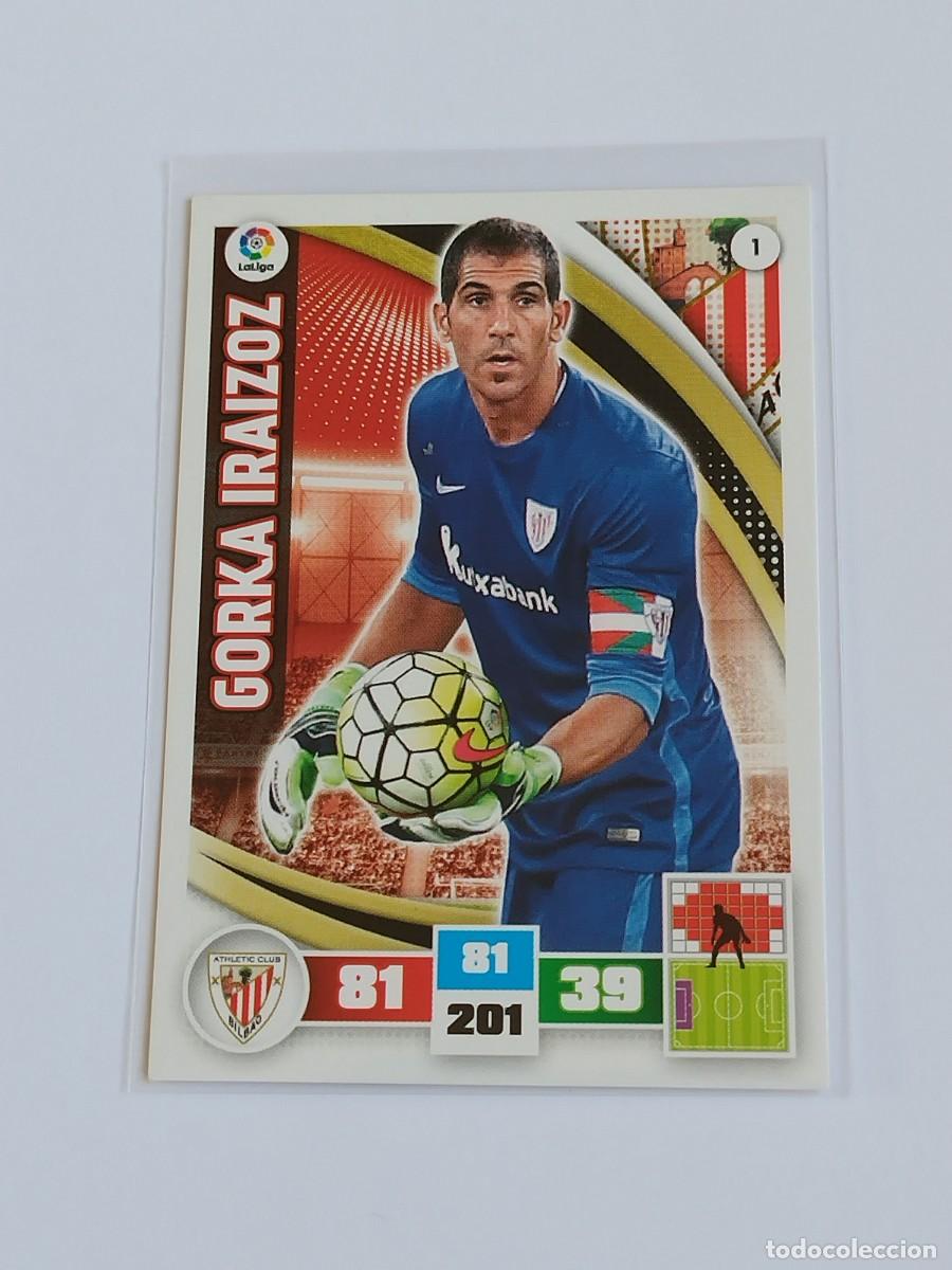 Cromos de F&uacute;tbol: GORKA IRAIZOZ #1 ATHLETIC CLUB - ADRENALYN XL LA LIGA BBVA 2015 2016 - PANINI 15 16 CROMO FUTBOL
