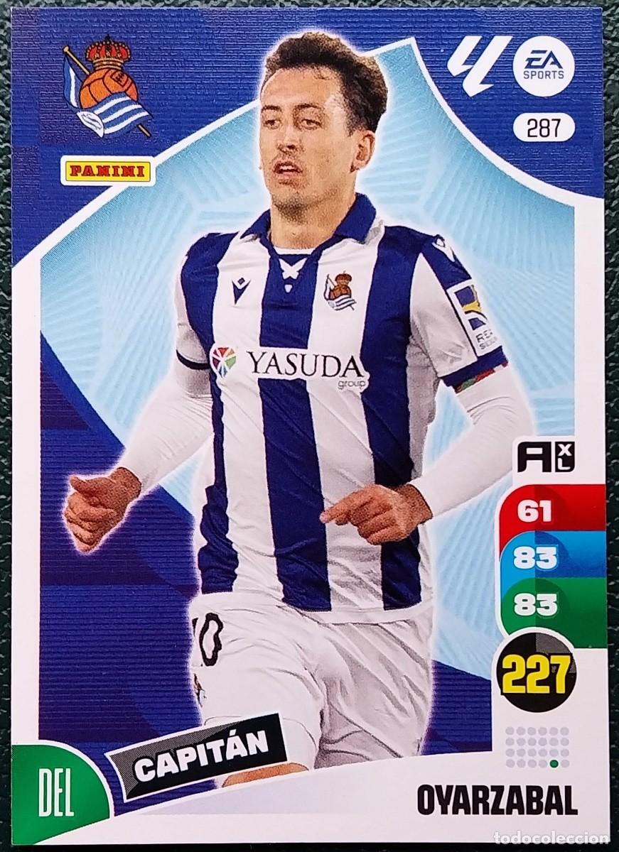 Cromos de F&uacute;tbol: 287 OYARZABAL REAL SOCIEDAD FICHAS ALBUM ADRENALYN XL 2024 2025 24 25