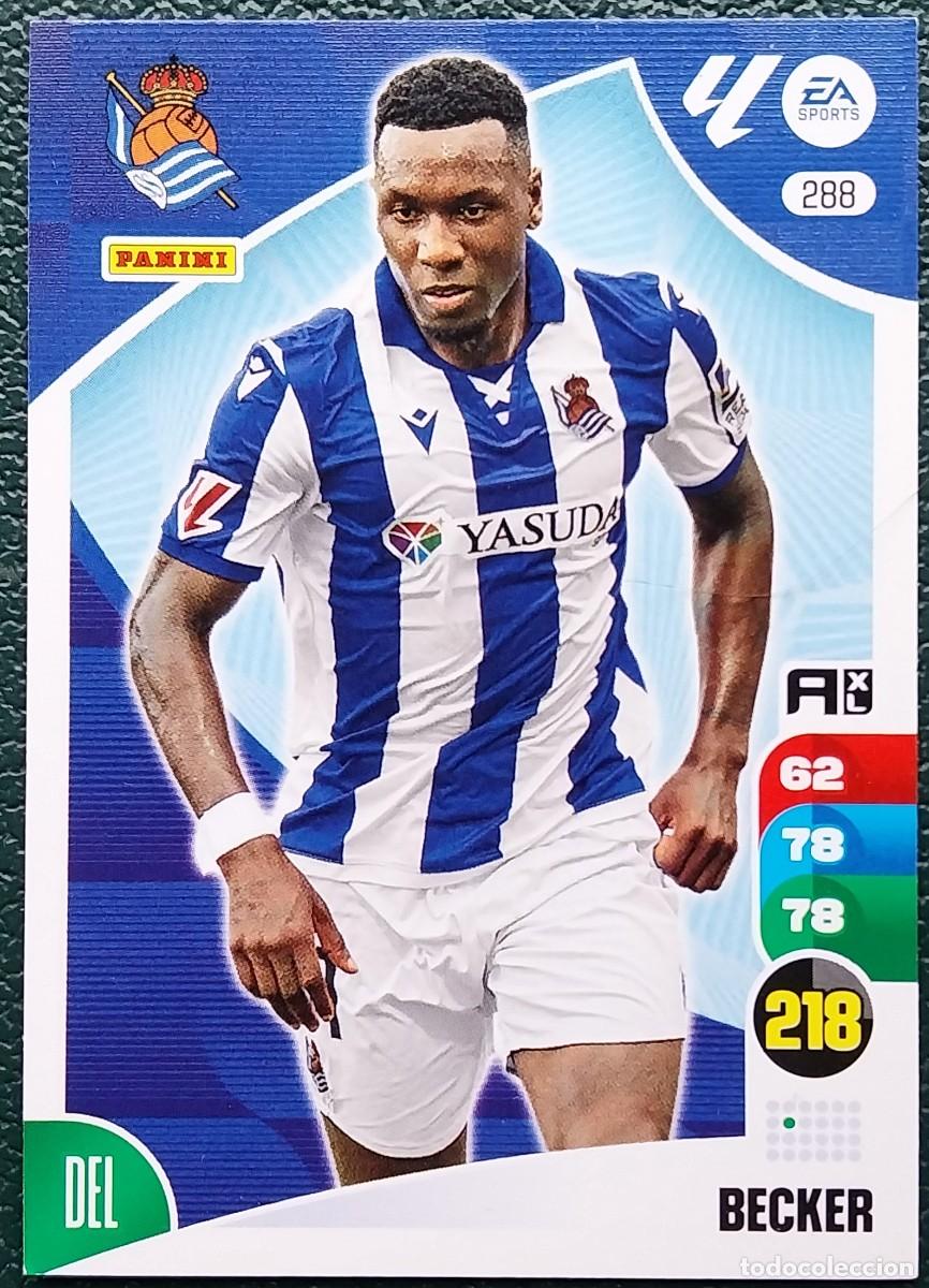 Cromos de F&uacute;tbol: 288 BECKER REAL SOCIEDAD FICHAS ALBUM ADRENALYN XL 2024 2025 24 25