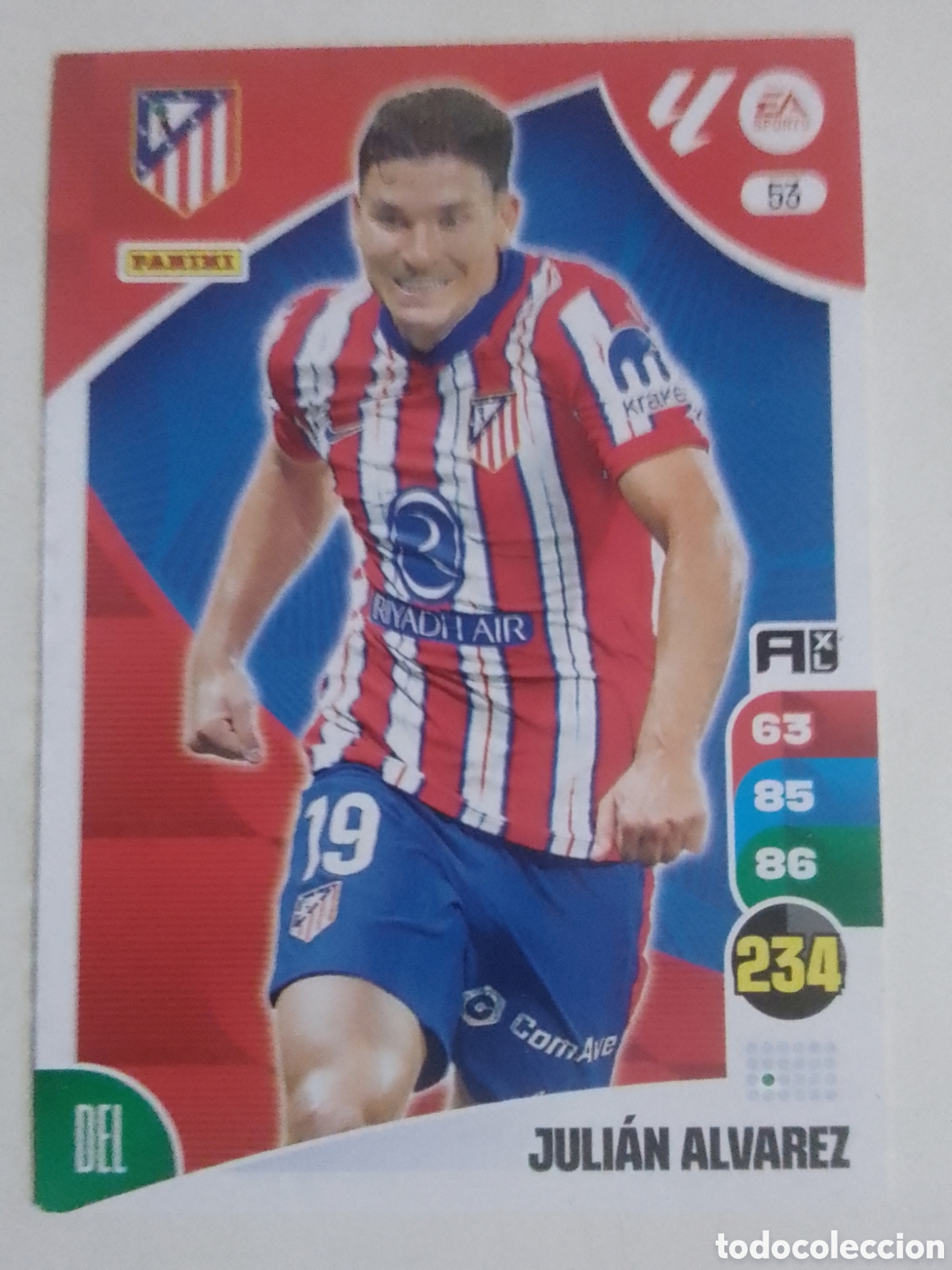 Cromos de F&uacute;tbol: Adrenalyn XL 2024-25 n&deg; 53 Juli&aacute;n &Aacute;lvarez &bull; Atl&eacute;tico de Madrid.